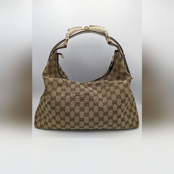 Gucci Canvas Horsebit Hobo - Picture 1 of 14